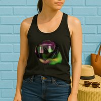 Lazy DJ Sloth Womens Tank Top