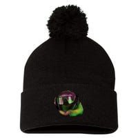 Lazy DJ Sloth Pom Pom 12in Knit Beanie