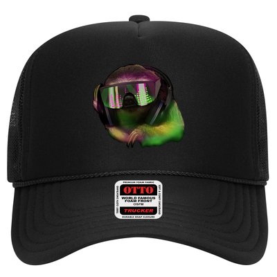 Lazy DJ Sloth Trucker Hat