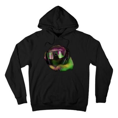 Lazy DJ Sloth Tall Hoodie