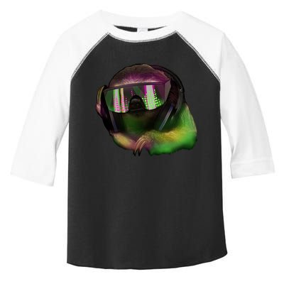 Lazy DJ Sloth Toddler Fine Jersey T-Shirt