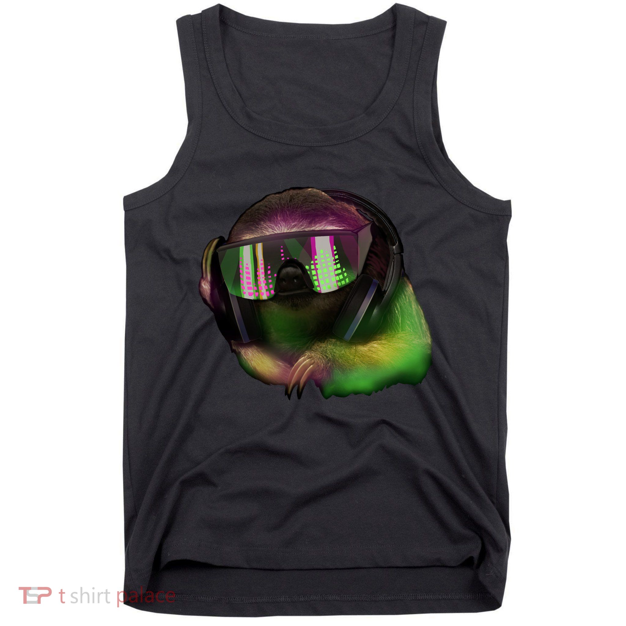Lazy DJ Sloth Tank Top