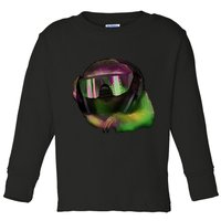 Lazy DJ Sloth Toddler Long Sleeve Shirt