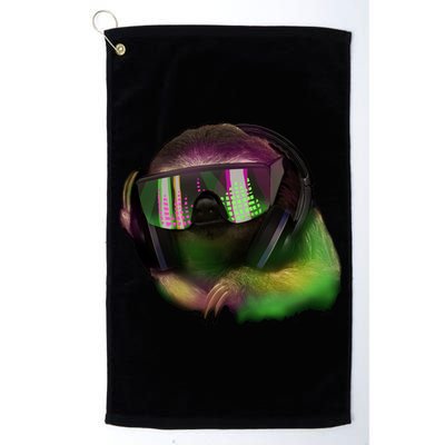 Lazy DJ Sloth Platinum Collection Golf Towel