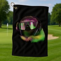 Lazy DJ Sloth Golf Towel