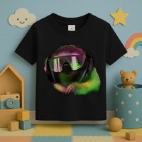 Lazy DJ Sloth Toddler T-Shirt
