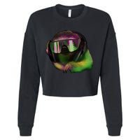 Lazy DJ Sloth Cropped Pullover Crew