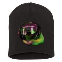Lazy DJ Sloth Short Acrylic Beanie