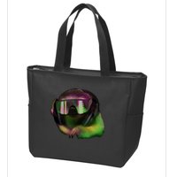 Lazy DJ Sloth Zip Tote Bag