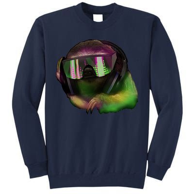 Lazy DJ Sloth Tall Sweatshirt