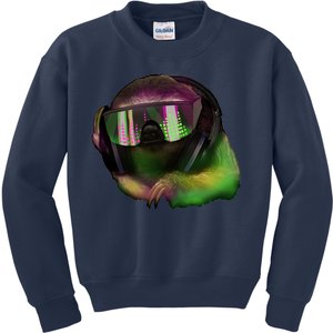 Lazy DJ Sloth Kids Sweatshirt