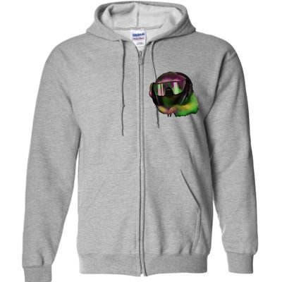 Lazy DJ Sloth Full Zip Hoodie