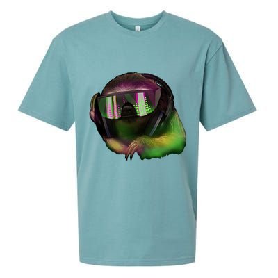 Lazy DJ Sloth Sueded Cloud Jersey T-Shirt