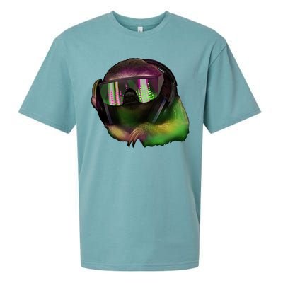 Lazy DJ Sloth Sueded Cloud Jersey T-Shirt