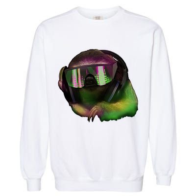 Lazy DJ Sloth Garment-Dyed Sweatshirt