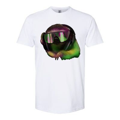 Lazy DJ Sloth Softstyle® CVC T-Shirt