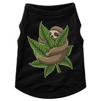 Lazy Sloth Cannabis Leaf Doggie Tank