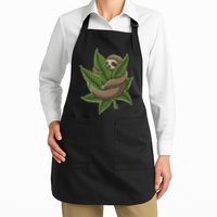 Lazy Sloth Cannabis Leaf Apron