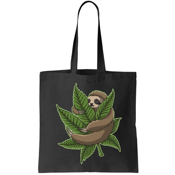 Lazy Sloth Cannabis Leaf Bag