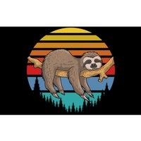 lazy Sloth Retro Sunset  Bumper Sticker