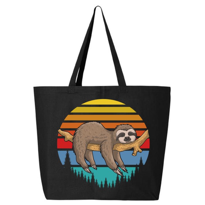 lazy Sloth Retro Sunset  25L Jumbo Tote