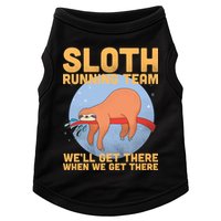 Lazy Sloth Running Team Distressed Doggie Tank
