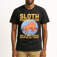 Lazy Sloth Running Team Distressed Tall T-Shirt