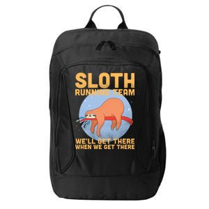 Lazy Sloth Running Team Distressed City Backpack