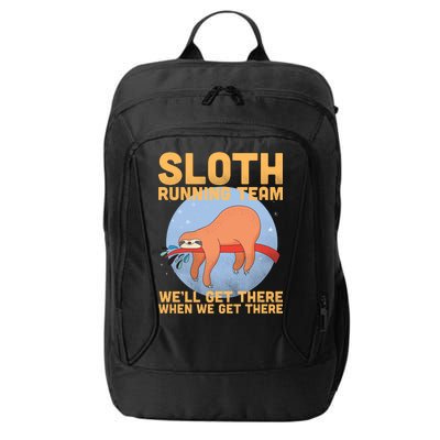 Lazy Sloth Running Team Distressed City Backpack