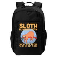 Lazy Sloth Running Team Distressed Daily Commute Backpack