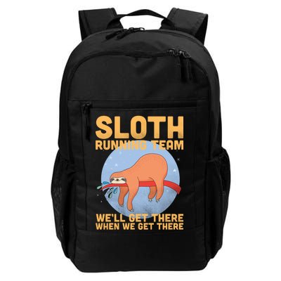 Lazy Sloth Running Team Distressed Daily Commute Backpack