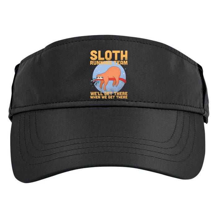 Lazy Sloth Running Team Distressed Adult Drive Performance Visor