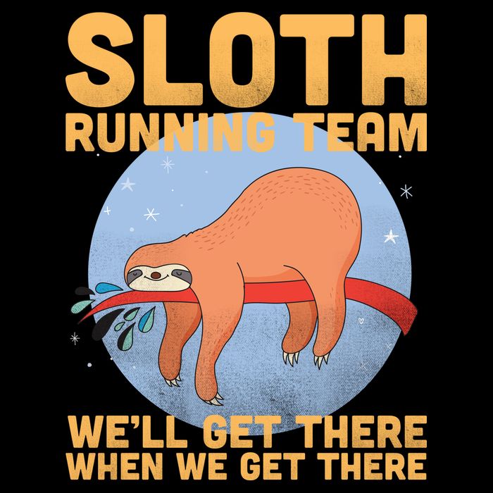 Lazy Sloth Running Team Distressed Legacy Cool Fit Booney Bucket Hat