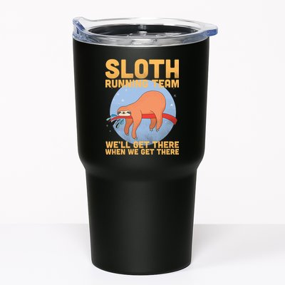 Lazy Sloth Running Team Distressed Tumbler