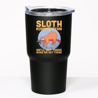 Lazy Sloth Running Team Distressed Tumbler