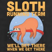 Lazy Sloth Running Team Distressed Tumbler