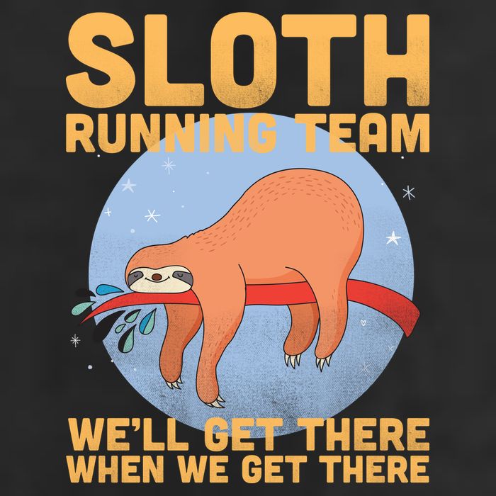 Lazy Sloth Running Team Distressed Tumbler