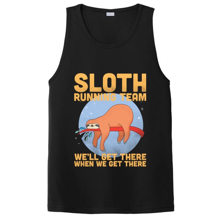 Lazy Sloth Running Team Distressed PosiCharge Competitor Tank
