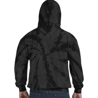 Lazy Sloth Running Team Distressed Tie Dye Hoodie