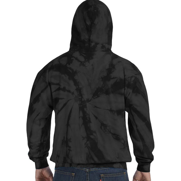 Lazy Sloth Running Team Distressed Tie Dye Hoodie