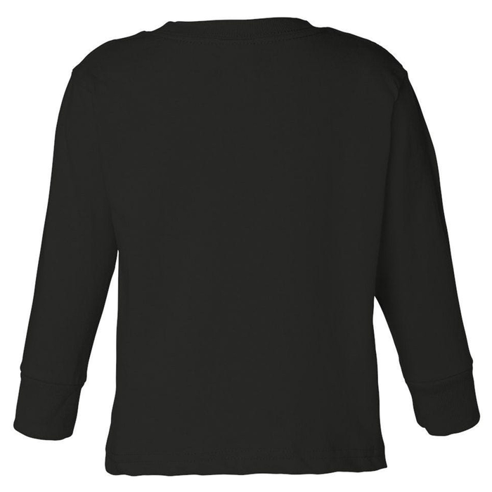 Lazy Sloth Running Team Distressed Toddler Long Sleeve Shirt