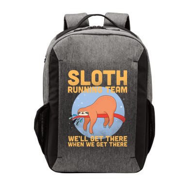 Lazy Sloth Running Team Distressed Vector Backpack