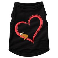 Lazy Sloth Sleeping On Heart Doggie Tank
