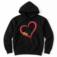 Lazy Sloth Sleeping On Heart Hoodie