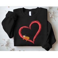 Lazy Sloth Sleeping On Heart Sweatshirt