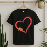 Lazy Sloth Sleeping On Heart T-Shirt