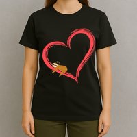 Lazy Sloth Sleeping On Heart T-Shirt