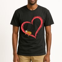 Lazy Sloth Sleeping On Heart Tall T-Shirt