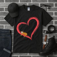 Lazy Sloth Sleeping On Heart Tall T-Shirt