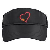Lazy Sloth Sleeping On Heart Adult Drive Performance Visor